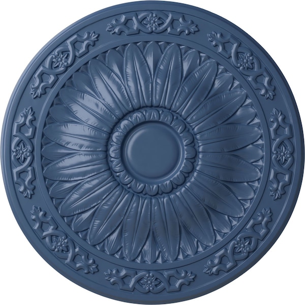 Ekena Millwork Lunel Ceiling Medallion (Fits Canopies up to 3 3/4"), Hand-Painted Americana, 20 1/4"OD x 1 1/2"P CM20LUAMF - main